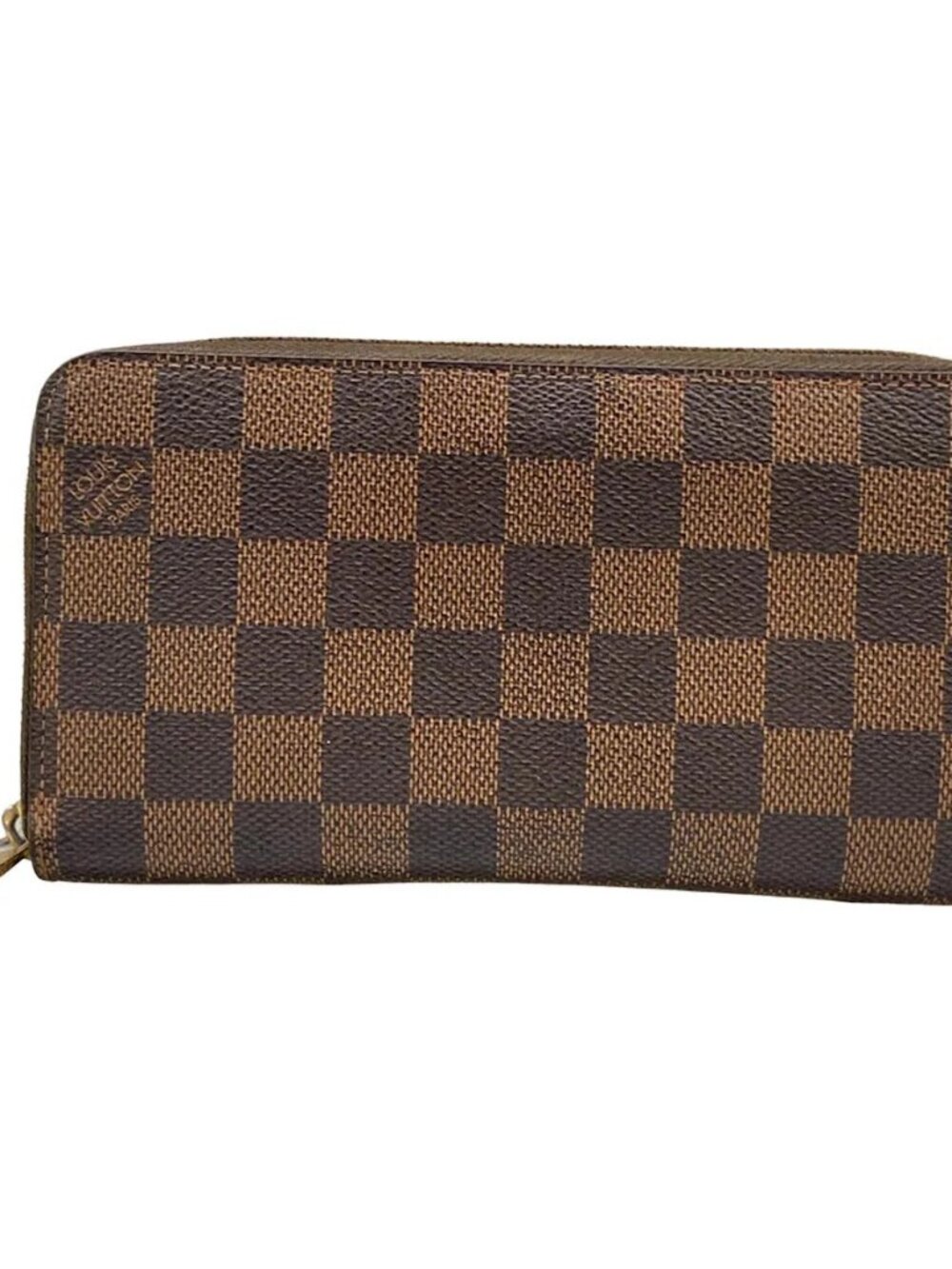 LOUIS VUITTON Zippy Wallet N60015 Ebene Damier Unclear Long Wallet